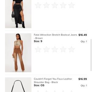 Fashion Nova Brown Bootcut Jeans